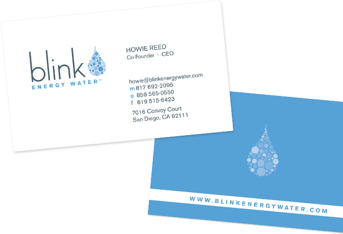 Blink Energy Water Business Cards