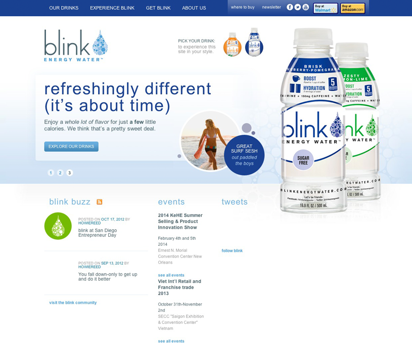 Blink Energy Water Website